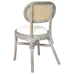 Maison Chic Lot de 6 Chaises à manger,Chaise pour cuisine gris Lin -MN33572 pas cher