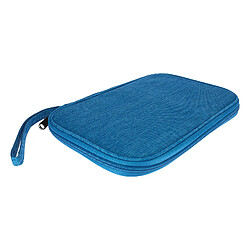 Avizar Pochette Rangement Accessoires Câble, Chargeur, Clé USB, Carte mémoire bleu