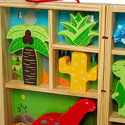 Bigjigs Toys Boîte de jeu en bois pour dinosaures