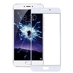 Wewoo Pièce détachée Meizu PRO 6 blanc / MX6 Pro Lentille extérieure en verre 