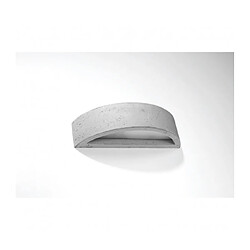 Luminaire Center Applique murale Atena Up Verre,béton Gris 1 ampoule 10cm