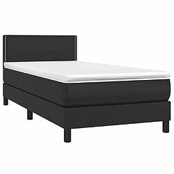 Avis Sommier à lattes et LED,Cadre à lattes de lit avec matelas pour Adulte Noir 80x200 cm -MN32817