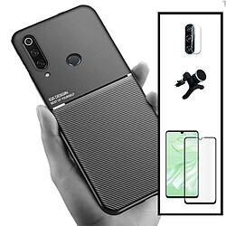 PHONECARE Kit Coque Magnetic Lux + 5D Full Cover + Film de Caméra Arrière + Support de Voiture Magnétique Renforcé - Huawei P30 Lite