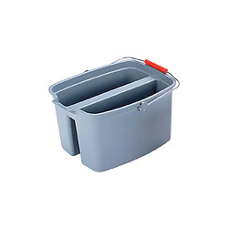 Rubbermaid Seau double, 18 litres, PP, gris ()