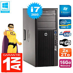 PC HP WorkStation Z210 Tour Core i7-2600 RAM 16Go 2 x 2To Graveur DVD Wifi W7 · Occasion 