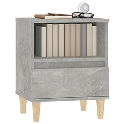 Acheter Maison Chic Table de chevet,Table de nuit,Table d'appoint pour salon Gris béton 40x35x50 cm -MN47796