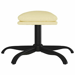 Acheter Maison Chic Repose-pied,Tabouret confortable Crème 60x60x36 cm Similicuir -MN52791