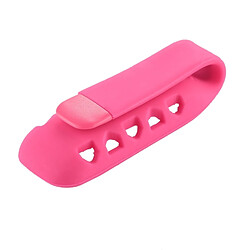 Wewoo Bracelet Magenta pour une montre en silicone Fitbit One Smartwatch Style, Taille: 6x2.2x1.5cm pas cher