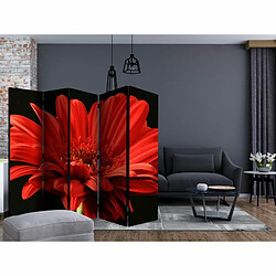 Paris Prix Paravent 5 Volets Red Gerbera Flower 172x225cm