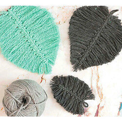 Graines Creatives Coton pour macramé ø 2,5 mm x 80 m - vert d'eau