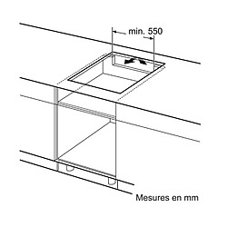 Acheter Table de cuisson à induction 60cm 3 feux noir - PUC611BB5E - BOSCH