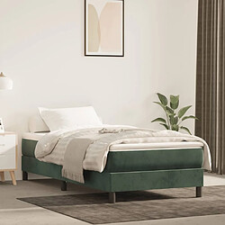 Maison Chic Matelas de lit à ressorts ensachés, Matelas doux vert foncé 120x190x20 cm -GKD86636