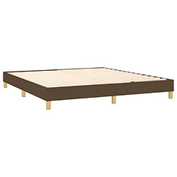 Avis vidaXL Sommier à lattes de lit avec matelas Marron foncé 160x200 cm