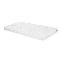 Vente-Unique Lit à baldaquin VIVIAN - 90 x 200 cm - Métal - Blanc + matelas pas cher