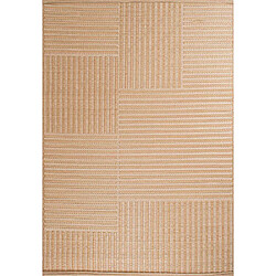 Jardindeco Tapis extérieur en polypropylène Spargi 1745 beige 150 x 220 cm. Tapis extérieur en polypropylène Spargi 1745 beige 150 x 220 cm