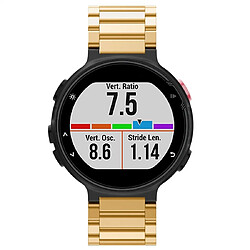 Wewoo Bracelet pour montre connectée Smartwatch universelle à trois bandes en acier avec Garmin Forerunner 220/230/235/630/620/735 Or