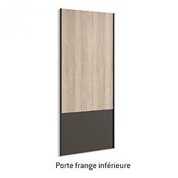 Acheter Inside 75 Armoire 2 portes coulissantes encastrées 220,3 x 236 couleur Habana frange inférieure Luxor profil Inox