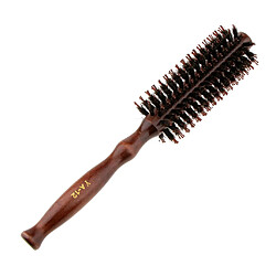 manche en bois rond brosse à cheveux coiffeur coiffeur curling brosse à cheveux 14 rangs brosse de coiffure