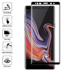 Vcomp Film en VERRE Trempé Bord Incurvé Resistant pour Samsung Galaxy Note 9 6.4""/ Note9 Duos SM-N960F/ SM-N960U/ SM-N960F/DS - NOIR