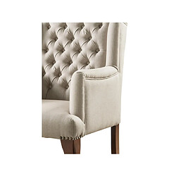 Acheter Vente-Unique Fauteuil bergère en tissu PARUNA - Beige