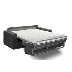 Inside 75 Canapé convertible 3-4 places SELECT matelas 16cm sommier lattes 160cm RENATONISI polyuréthane graphite