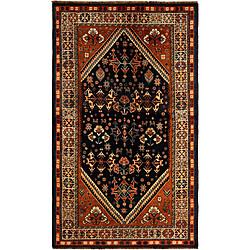 Vidal Tapis de laine 249x148 noir Ghashghai