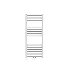 LuxeBath Radiateur sèche-serviette forme droite acier chrome connexion central 50x120 cm 