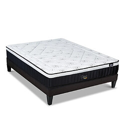 Bellecour Ensemble Célestin 2.0 Ensemble CELESTIN 2.0 140x190 cm | Matelas Mémoire de forme + Sommier Bois