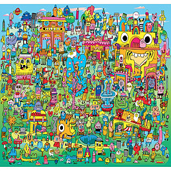 Heye - PUZZLE 1000 pièces - P. A. M. F. DOODLE VILLAGE