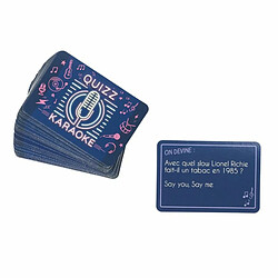 Paris Prix Jeu de 60 Cartes Quizz Karaoké 9cm Bleu 