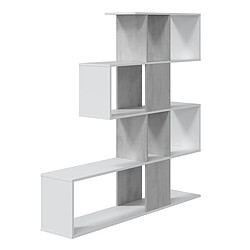 Avis Pegane Etagère polyvalente en panneau de particules mélaminé coloris blanc artik/gris béton - Hauteur 145 x Longueur 145 cm x Profondeur 28 cm