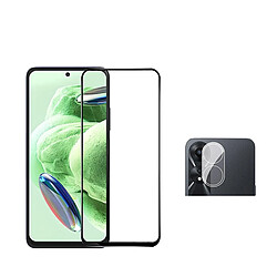 Kit de film de caméra arrière + Verre de couverture en 5D trempé Phonecare pour Oppo A58 4G - Transparent/Noir