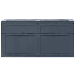 Avis vidaXL Boîte de rangement de jardin 320 L Noir