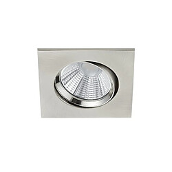 Lumière Downlight Encastrable Carré Moderne Nickel Mat 3000K IP23