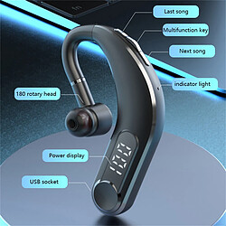 Avis GUPBOO Casque Bluetooth professionnel casque stéréo à oreille unique casque Bluetooth sport pour bureau/casque de conduite avec micro