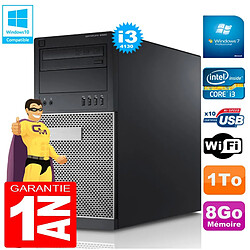 PC Tour DELL 9020 Core I3-4130 Ram 8Go Disque 1 To Graveur DVD Wifi W7 · Occasion 