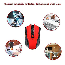 Universal Souris sans fil 2,4 GHz avec Gamer récepteur USB 2000dpi souris pour ordinateur portable PC, Jiujiuso noir 