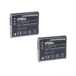 vhbw 2x batteries Li-Ion 900mAh (3.6V) pour appareil photo caméra Video Olympus Tough TG-Tracker comme Li-90B, Li-92B 