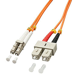 Lindy 46993 Câble Ethernet Fibre optique Duplex LC/SC 5 m Orange 