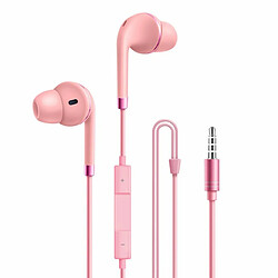 Casque Filaire Basse Intra-Auriculaire Sport Musique Gaming Headset Écouteurs Pour Iphone Oppo Xiaomi Vivo Universal Pink 