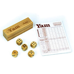 JEUJURA Jeu de yam : Coffret en bois et bloc de yam