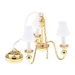 Lampe maison poupée miniature Abat-jour Blanc