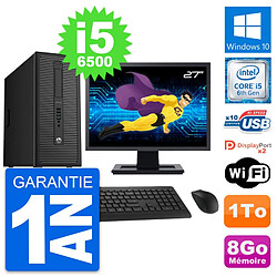 PC Tour HP EliteDesk 800 G2 Ecran 27" i5-6500 RAM 8Go Disque 1To Windows 10 Wifi · Occasion 