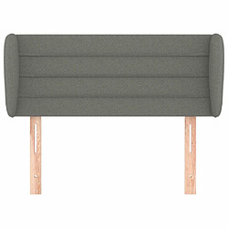 Avis Maison Chic Tête de lit scandinave avec oreilles,meuble de chambre Gris foncé 93x23x78/88 cm Tissu -MN77240