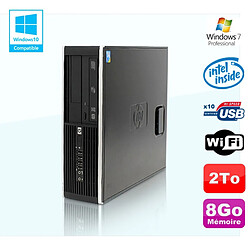 PC HP Compaq Elite 8100 SFF G6950 2,8 GHz 8Go 2000Go Wifi Graveur W7 Pro - Occasion