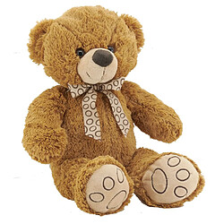 Aubry Gaspard Peluche ours en acrylique brun 30 cm.