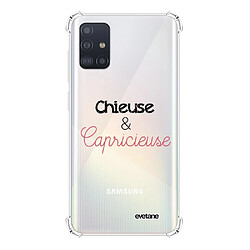 Coque Samsung Galaxy A51 5G anti-choc souple avec angles renforcés transparente Chieuse et Capricieuse Evetane 