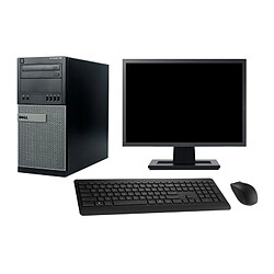 PC Tour Dell 790 MT Ecran 27" Intel G630 RAM 8Go SSD 960Go Windows 10 Wifi - Occasion