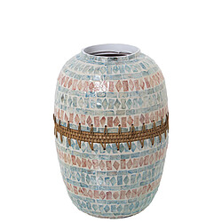 Vase Alexandra House Living Nacre noire 20 x 21 x 34 cm 