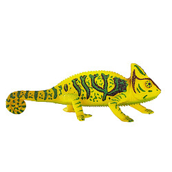 MOJO Chameleon Réplique réaliste de jouet de la faune internationale Figurine peinte à la main 